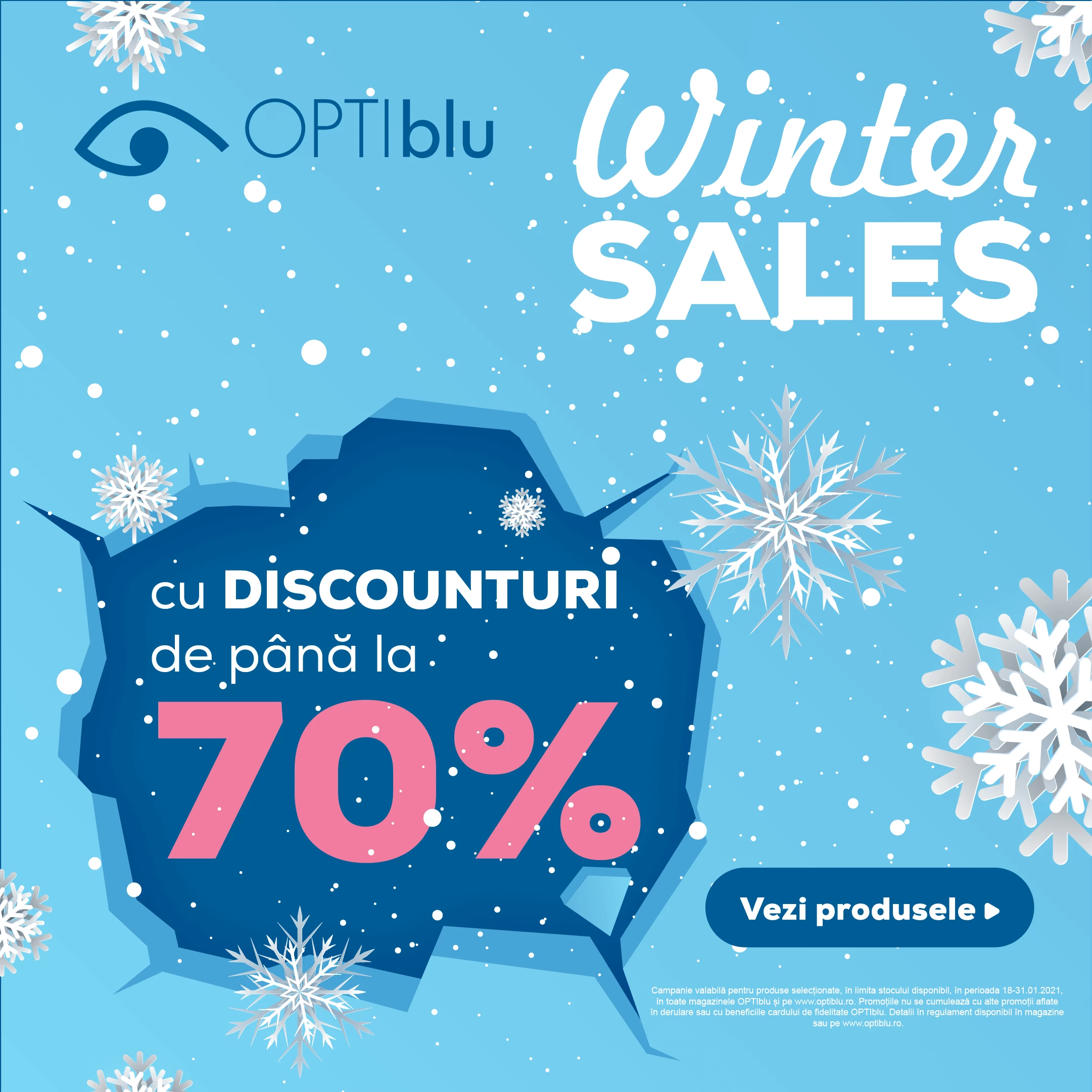 OPTIblu Winter Sales, Reduceri de până la -70%